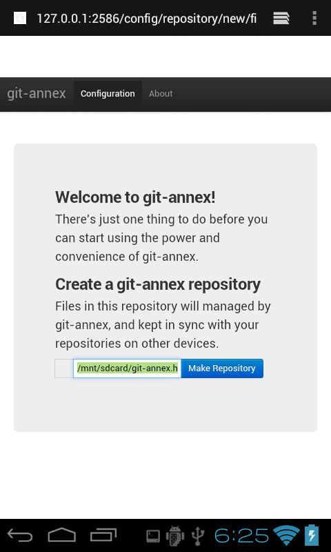 git annex gui